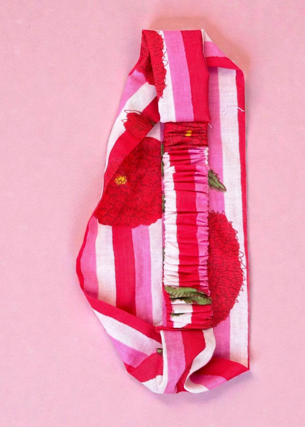 Rosé Bloom Gathered Headband