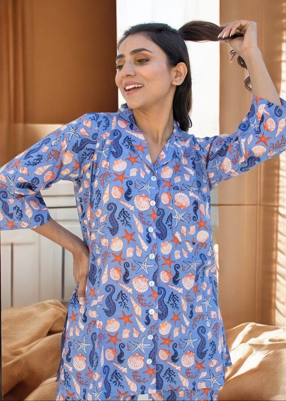 Aquarian – Cotton Co-ord Set
