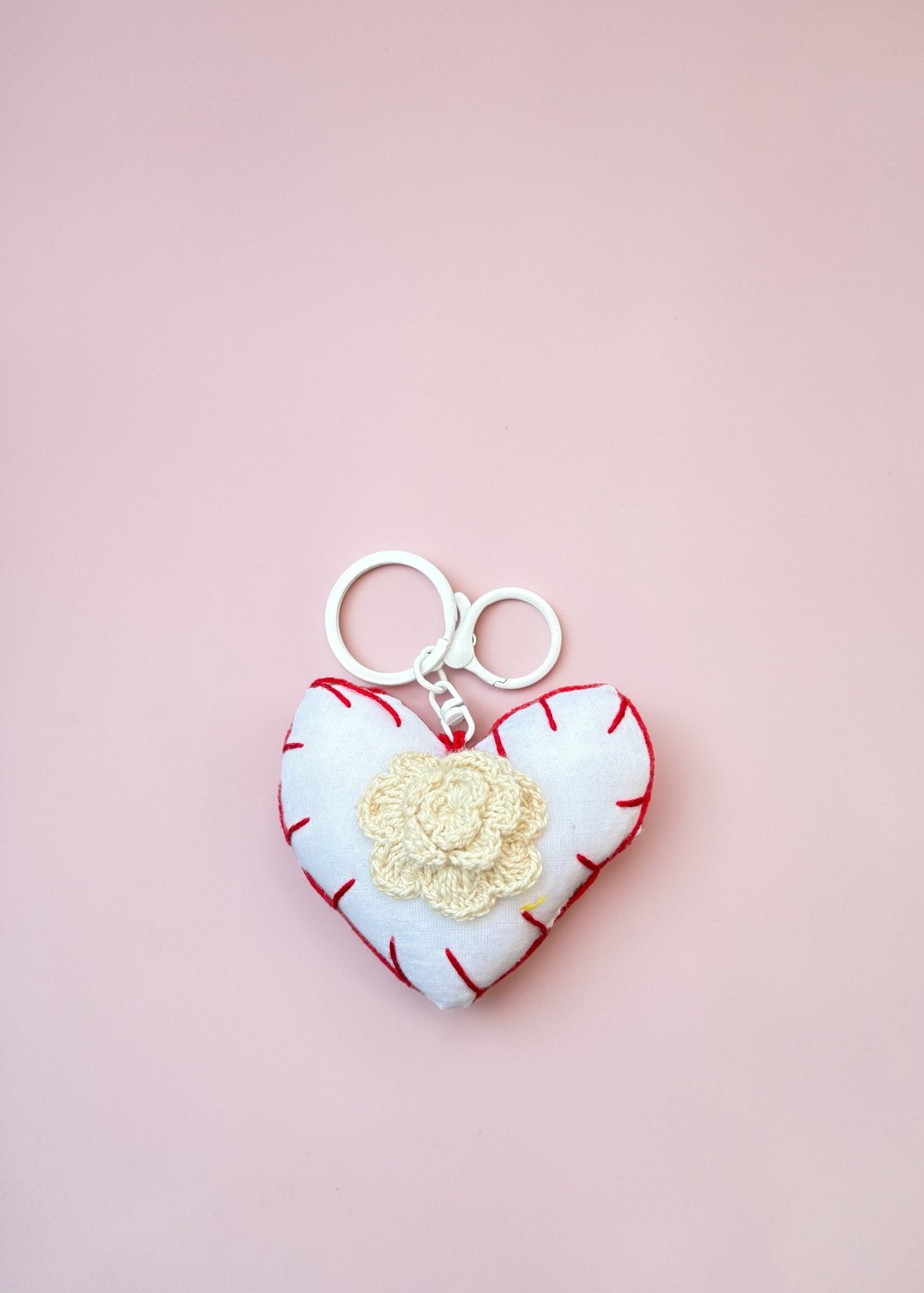 Handcrafted Heart Keychain Duo Set