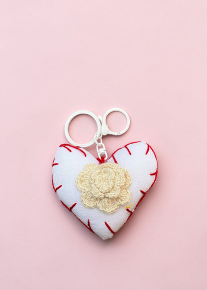 Handcrafted Heart Keychain Duo Set