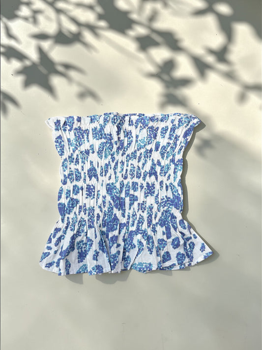 Bloom Rush Cotton Smocked Top