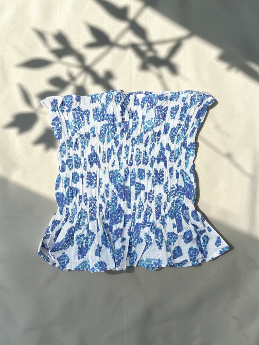 Bloom Rush Cotton Smocked Top