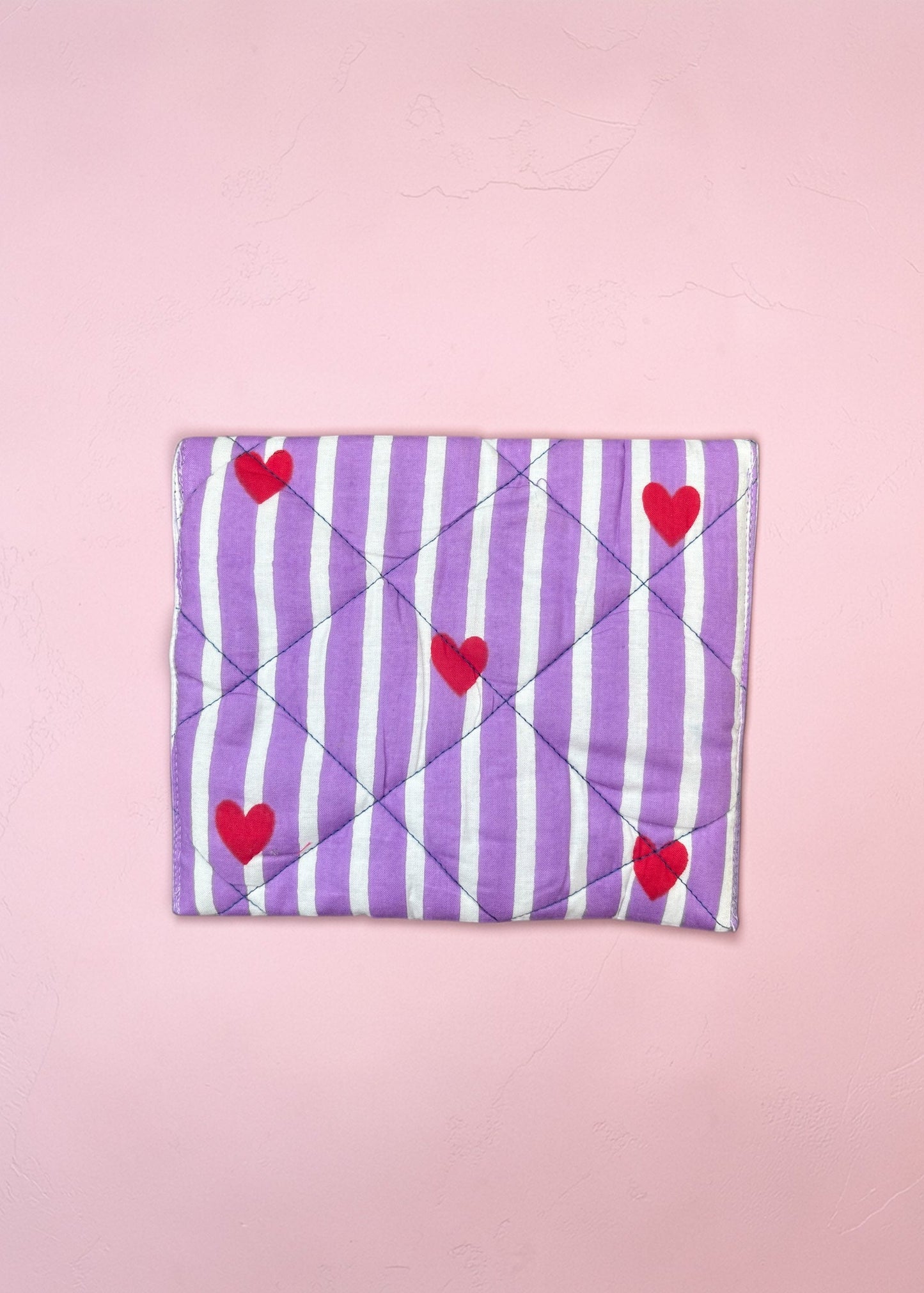 Lavender Love Quilted Mini Pouch