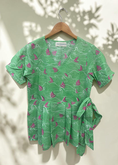Midnight Muse Smocked Top