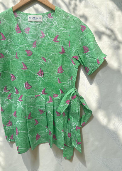 Midnight Muse Smocked Top