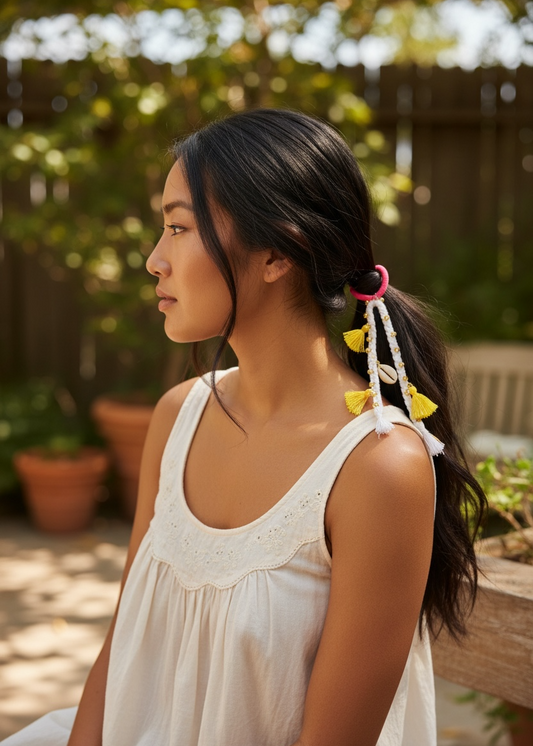 Boho Tassel Shell Hair Band