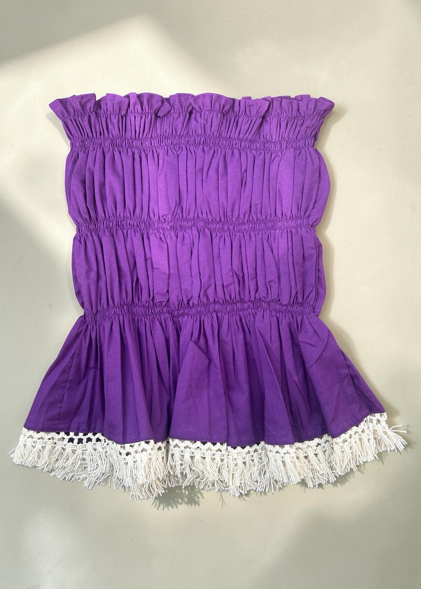 Crimson Carnival Smocked Top — ThatRomeo