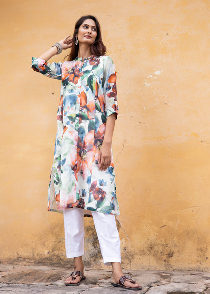 Roobroo – Chanderi Silk Kurta Set