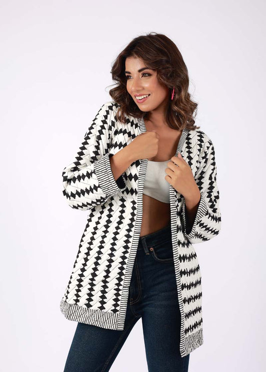 Avocet – Handblock Printed Cotton Quilted Jacket